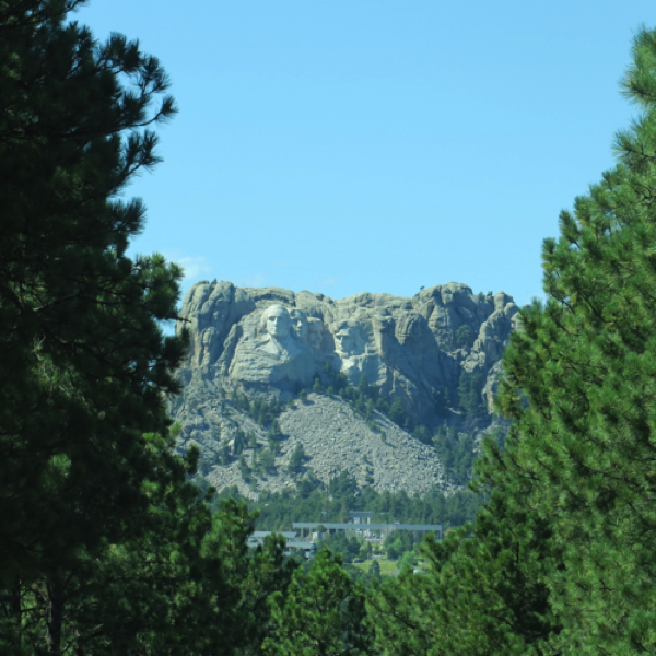 Mount Rushmore from Iron Mountain Road