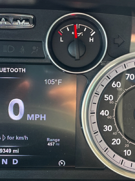 The truck agreed that it was 105°