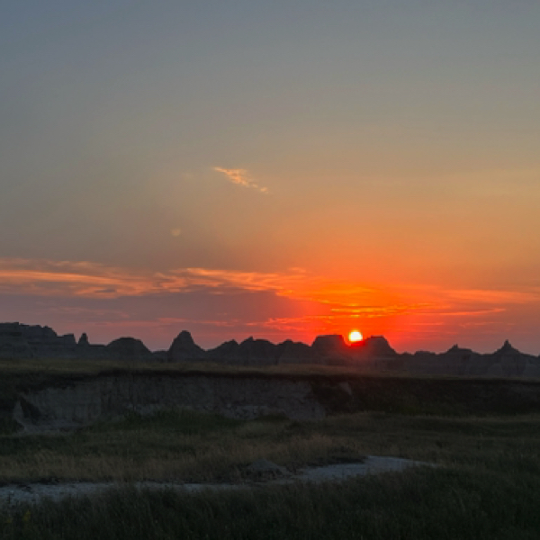 Sunset from another spot down the road