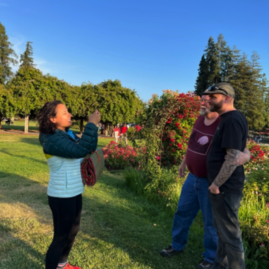 Marisol at the San Jose Municipal Rose Garden