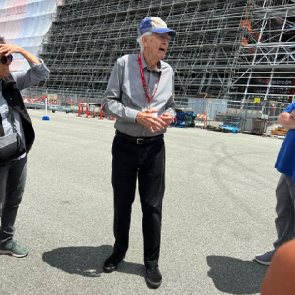 Tour guide Don at Moffett field