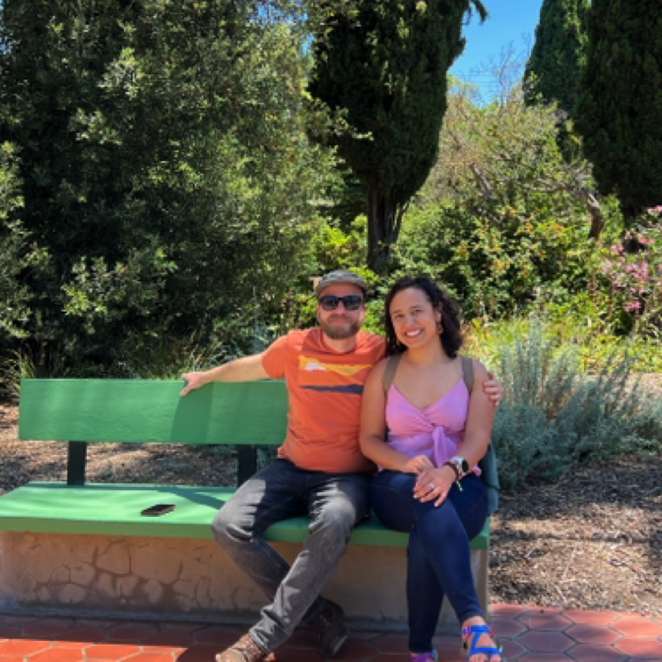 Chris & Marisol at the Rosecrucian Egyptian Museum & Gardens