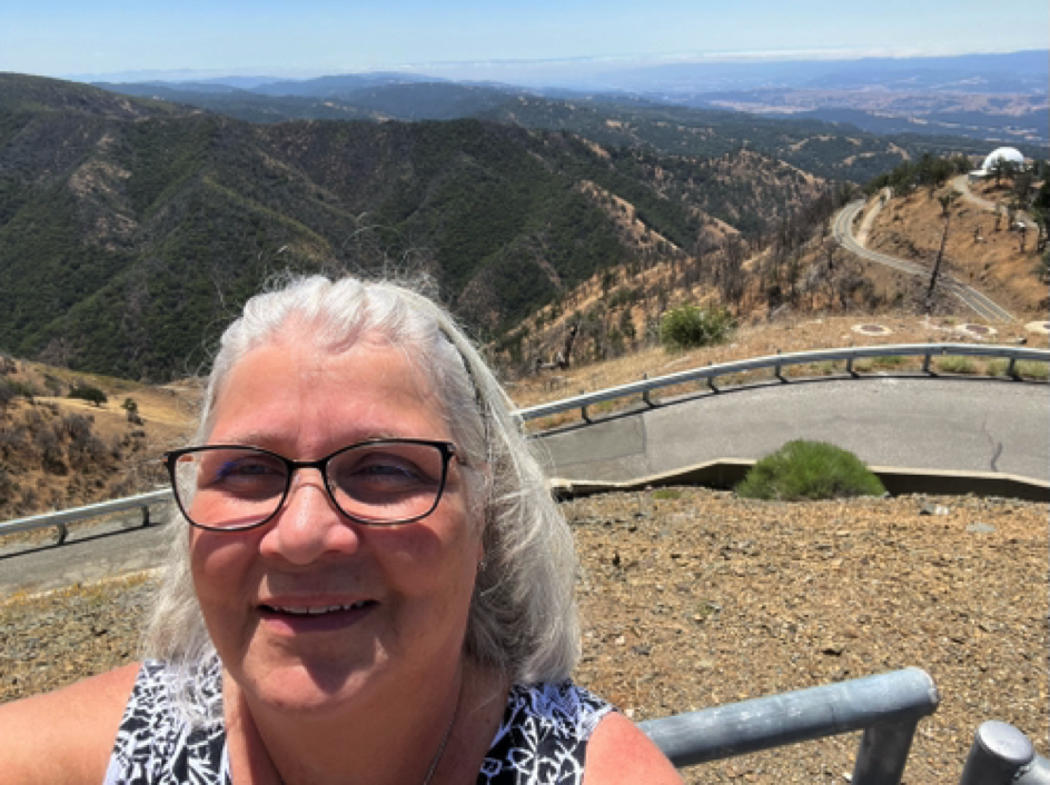 Donna selfie at the Lick Observatory