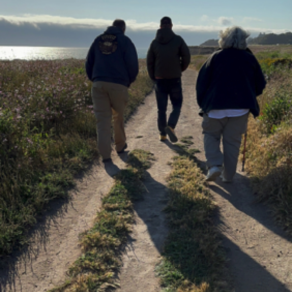 Brian, Chris & Donna at Shark Fin Cove