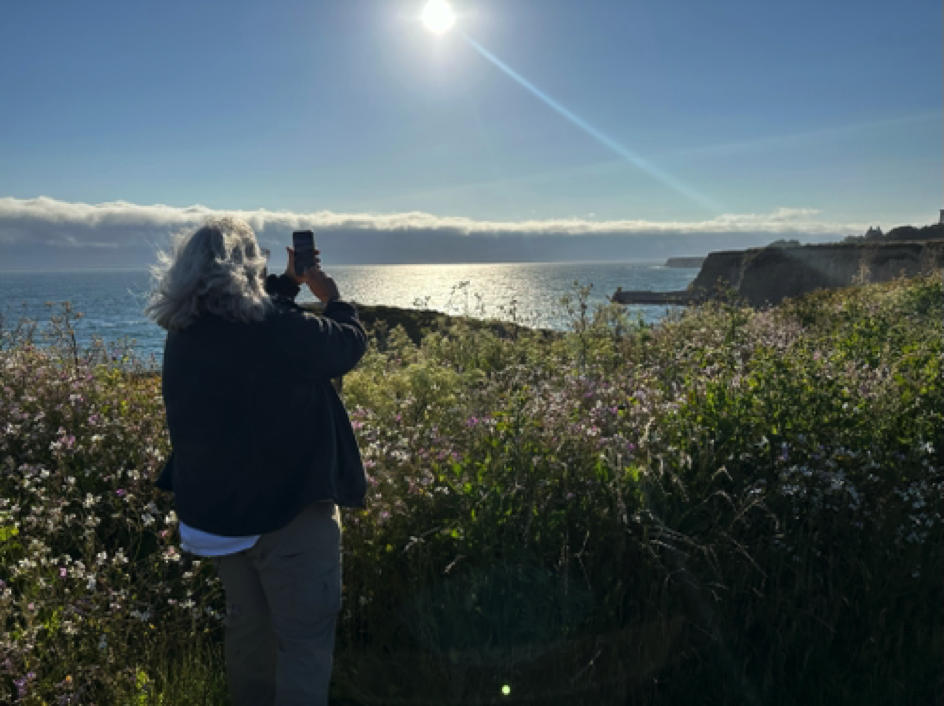 Donna at Shark Fin Cove