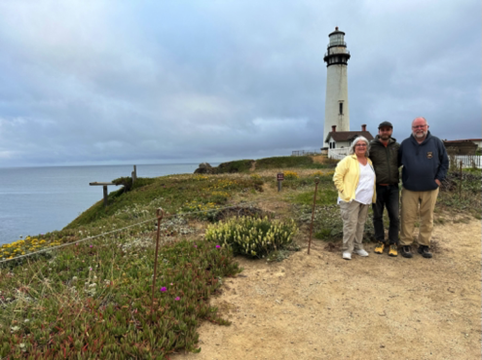 Donna, Chris & Brian at Pigeon Point Light Station State Historic Park