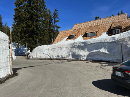 Just a bit of snow at
Crater Lake National Park