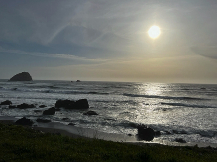 Northern California coast sunset