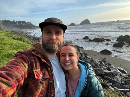 Chris & Marisol on the 
Northern California coast